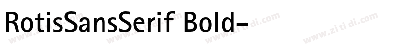 RotisSansSerif Bold字体转换